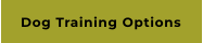 Dog Training Options